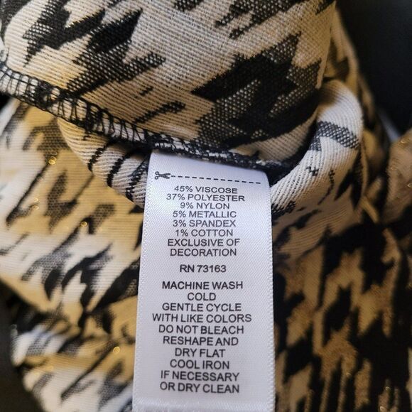 Melissa Paige Metallic Pearl Button Elastic Waist Pencil Skirt Sz S NWT - Picture 8 of 9